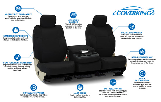 spacer mesh custom seat covers features