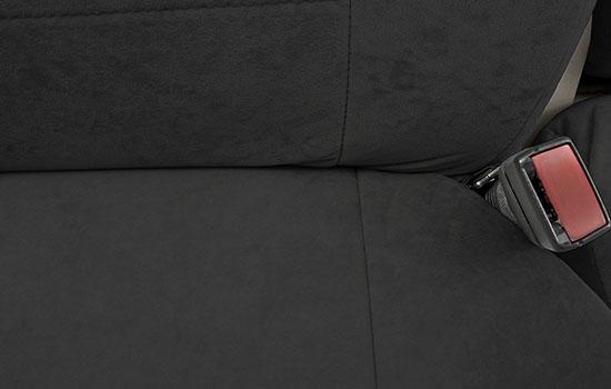 suede custom seat covers material