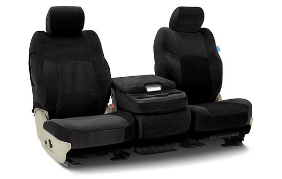 velour custom seat covers folded