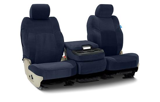 velour custom seat covers folded