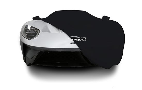 Car-Cover Satin Black with mirror pockets for Citroen C2