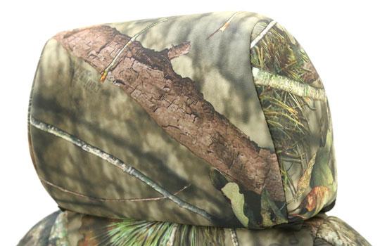 mossy oak custom seat covers headrest