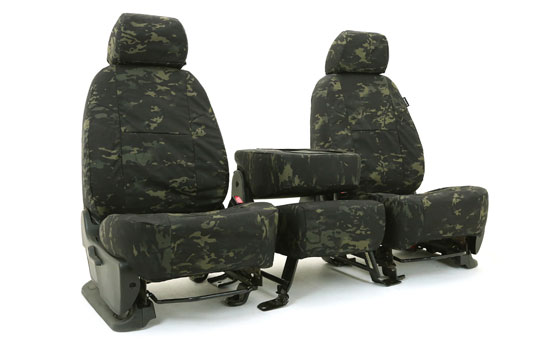 multicam custom seat covers folded