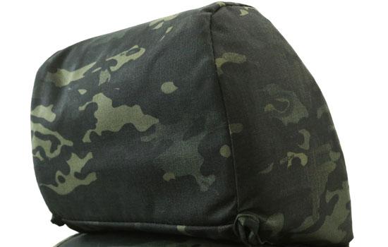 multicam custom seat covers headrest