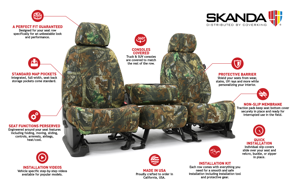 REALTREE® CAMO CUSTOM SEAT COVERS | National Car Covers